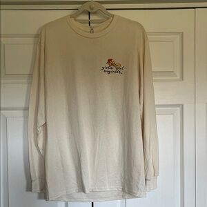 Fall Graphic Long Sleeve Tee - Cream with Jeep Design
